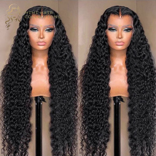 Natural Virgin Deep Curly Wig with 13x4 HD lace
